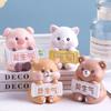 Cartoon Cute Don't Be Angry Creative Small Animal Office Decompression Car Interior Decoration Desktop Decoration Ornaments