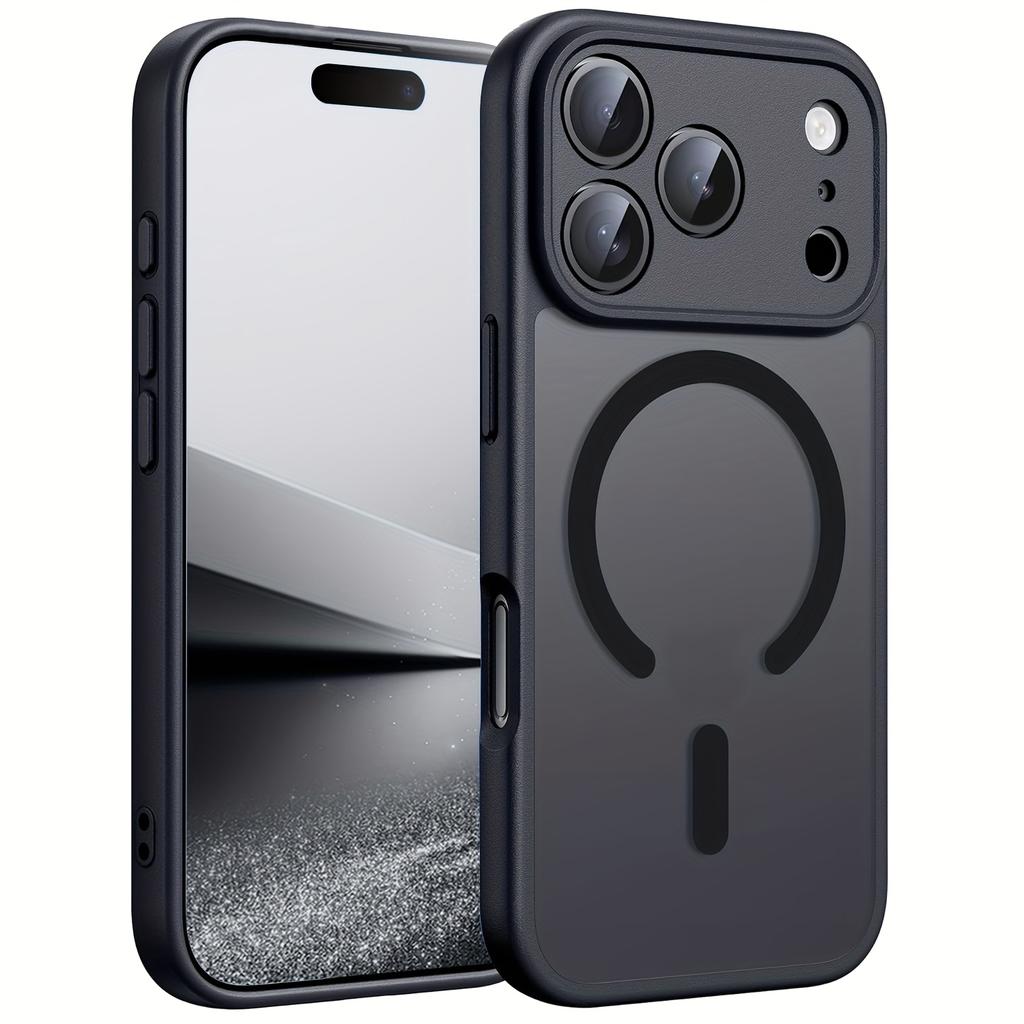 Magnetic Matte Translucent Case For iPhone 17 Air 16 16e 15 14 Plus 13 12 11 Pro Max Phone Magsafe Wireless Charger Hard Cover