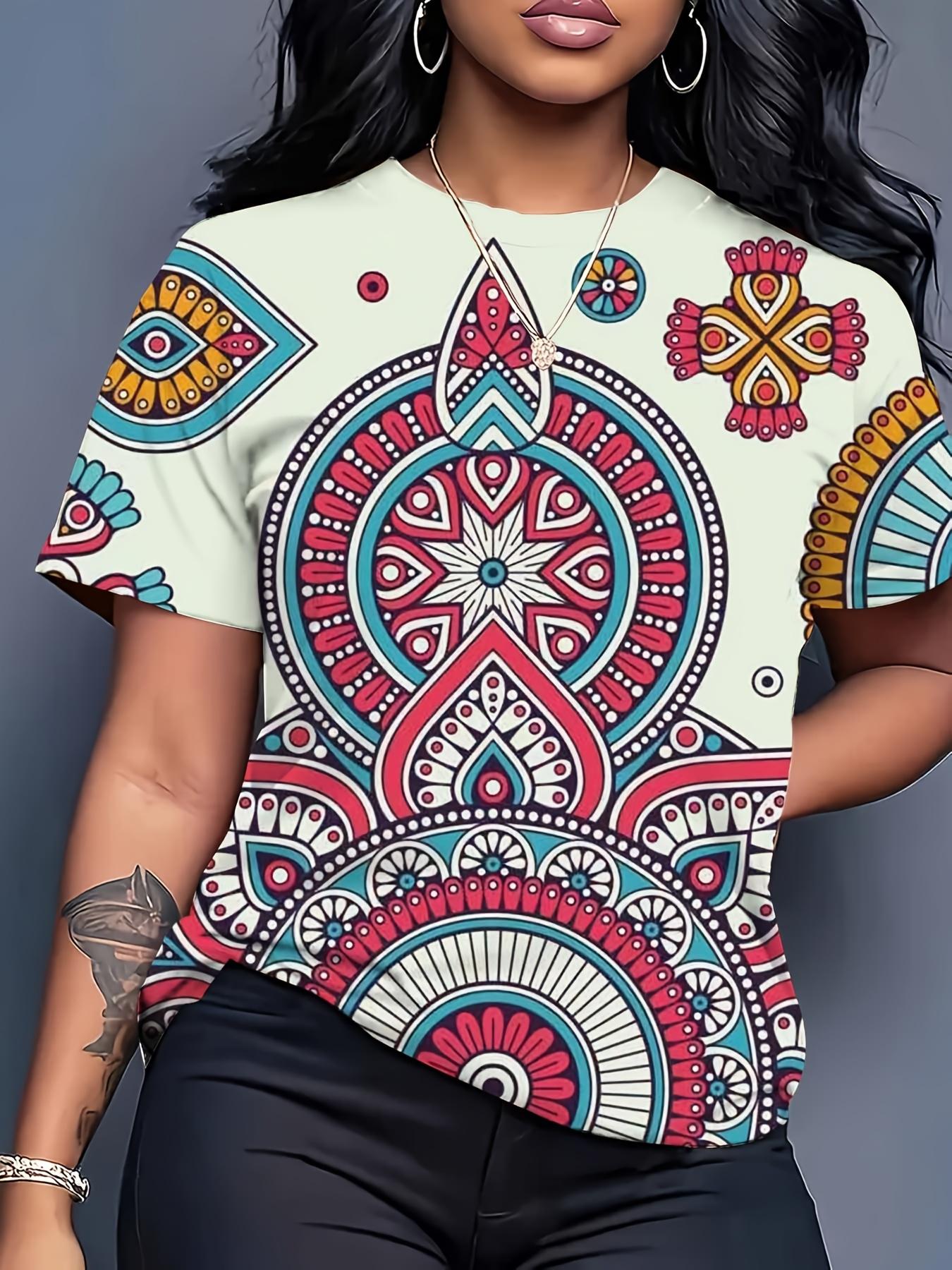 

Women S Vibrant Pattern Casual T-Shirt. Fashion T-Shirt. Lightweight Apparel. Premium Gift Choice L дубильная кора