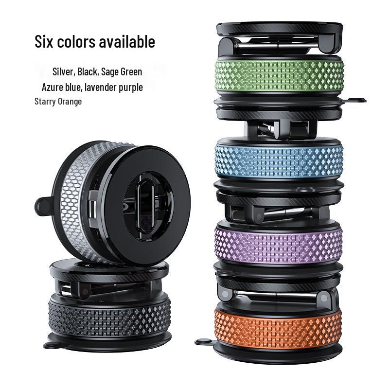 Multifunctional Rotating Folding Magnetic Car Dashboard Mount with Suction Cup for Navigation Devices