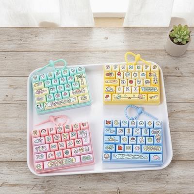 Hanging Design Electronic Keyboard Toy Clear Key Sounds Bag Pendant Charm  Stress Relief Use