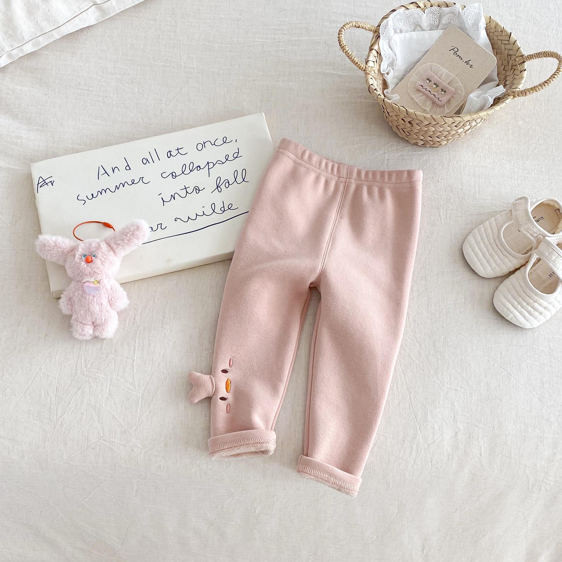 

Adorable Winter 2025 Girls Leggings with 3D Ears - Thick, Cozy Casual Pants for Kids 120 cm