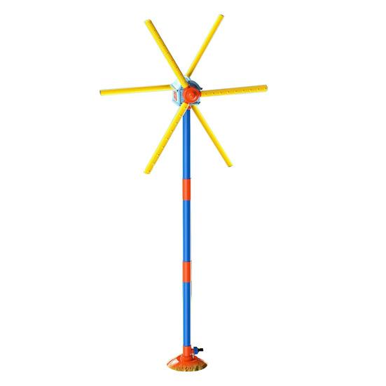 Windmill Sprinkler for Kids 360-degrees Spinning Water Toy with 6 Blades 1pc