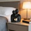 Romantische Paarskulptur Keramik Abstrakte Verliebte Figuren für Schlafzimmer TV-Schrank Heimregal Dekoration Hochzeit Valentinstag Jahrestag