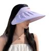 New shell hat summer UV protection empty top sun protection face show small face big brim sun hat children