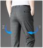 2026 Men's Slim Fit Cotton Linen Plaid Cropped Pants - Spring/Summer Korean Style Casual Wear