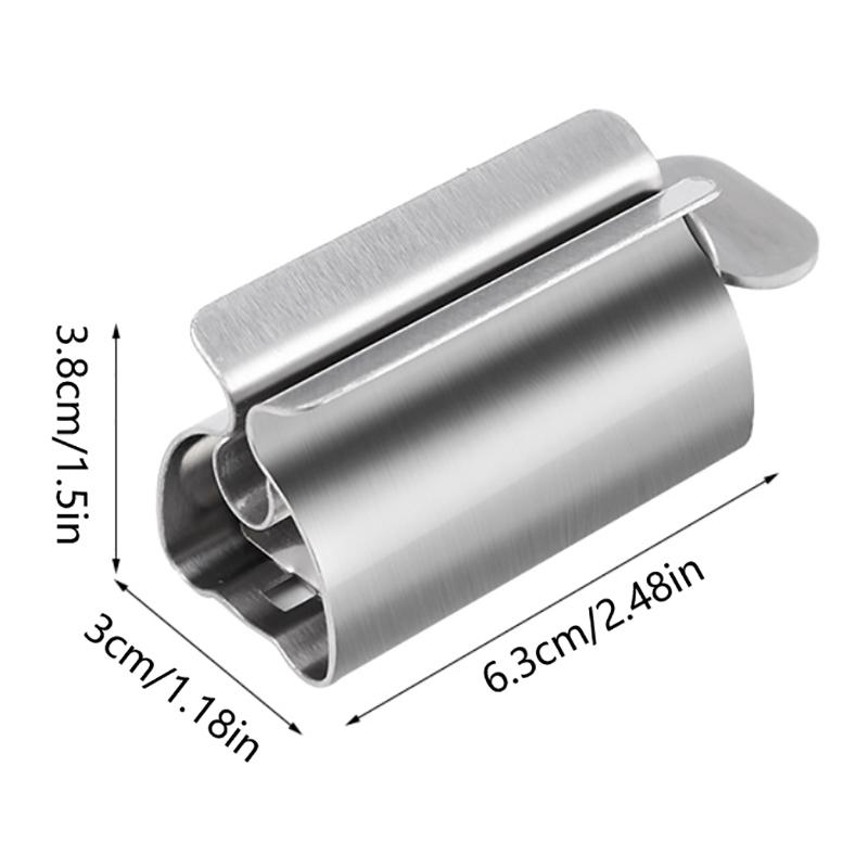 Kreativní lis na zubní pastu, jednoduchý váleček na zubní pastu z nerezové oceli, úsporný lis na zubní pastu, čisticí lis