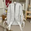 Schoolbag Cloud Milk Fu Plaid Pattern Floral Dark Pattern Backpack Literary and Sweet Style Student Party Class Picnic Versatile School Bag