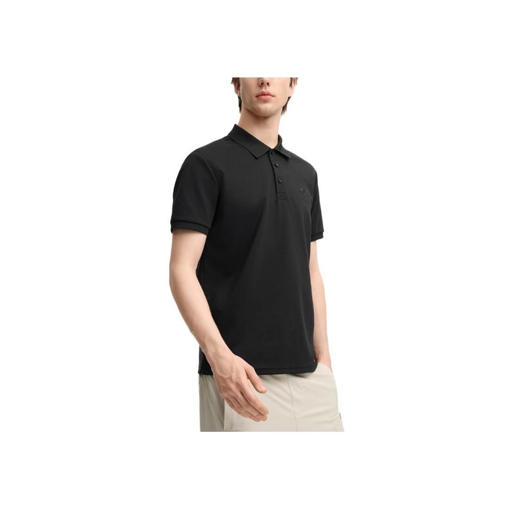New FILA x M.C.ESCHER Lifestyle Polo Shirt Men's Jet Black F11M538118F-BK