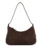 Monsac Karia Shoulder & Crossbody Bag Suede Dark Brown Ap21-2662-Ds
