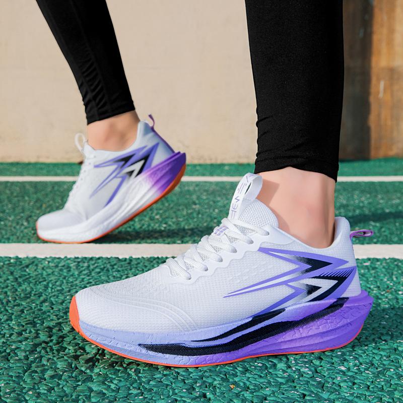 Running Shoes Men Lightweight Air Mesh Anti-slip Wear-resistant Casual Shoes Men Comfortable Lace-up Sports Shoes Men