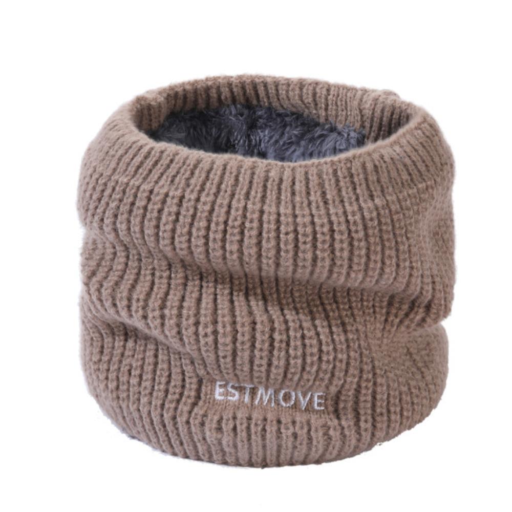 

Вязаный мягкий шарф-кольцо Женский Мужской Зимний Теплый Шерстяной Пряжа Шейные Шарфы С Плюшем Уличный Лыжный Полнолицевая Маска Воротник Муфта хаки