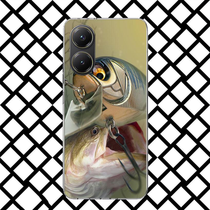 Carp Fish Fishing Rod Hook Phone Case for Xiaomi Poco F7 Ultra X7 X6 X5 Pro X4 Gt M8 M7 Redmi 15 15C 13 13C 12 12C Soft Cover Fu