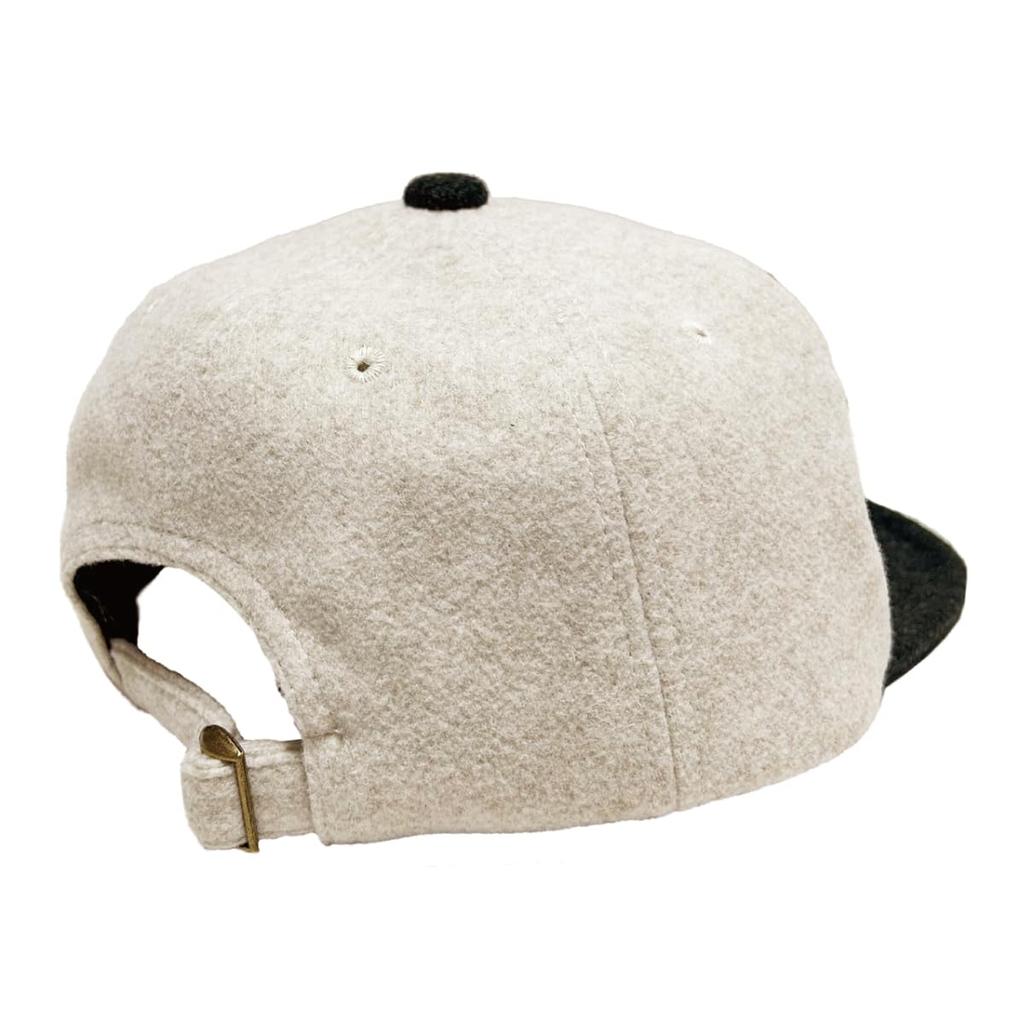Basiquenti Half Logo Umpire Cap Melton Short Brim New York Washable Antibacterial Deodorizing Quick Dry Unisex Wine Free Size