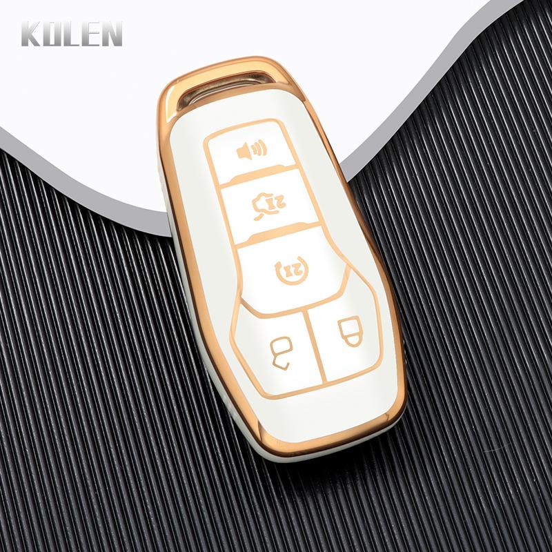 New Tpu Car Key Case Cover Shell For Ford Fusion Mondeo Mustang F-150 Explorer Edge Protect Fob Accessories