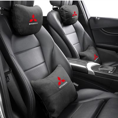 Car Headrest Lumbar Rest Cushion Neck Support Neck Pillow for Mitsubishi Outlander Pajero Asx Colt Lancer EX Evolution L200