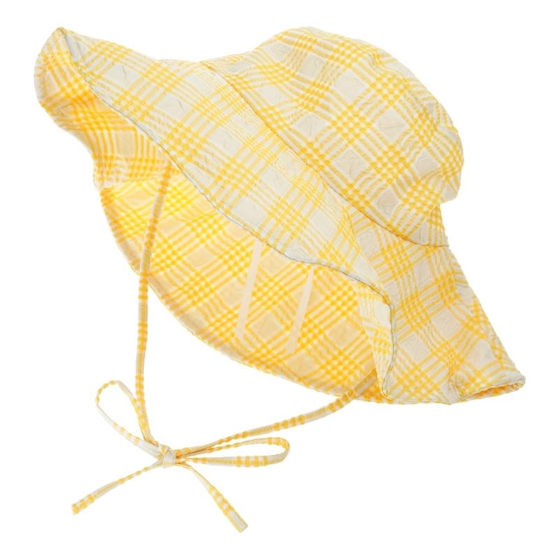 

Women Floppy Hat Summer Large Brimmed Sun Hat Breathable Fisherman Hat for Female Beach Hat Outdoor Activity Headwear жовтий