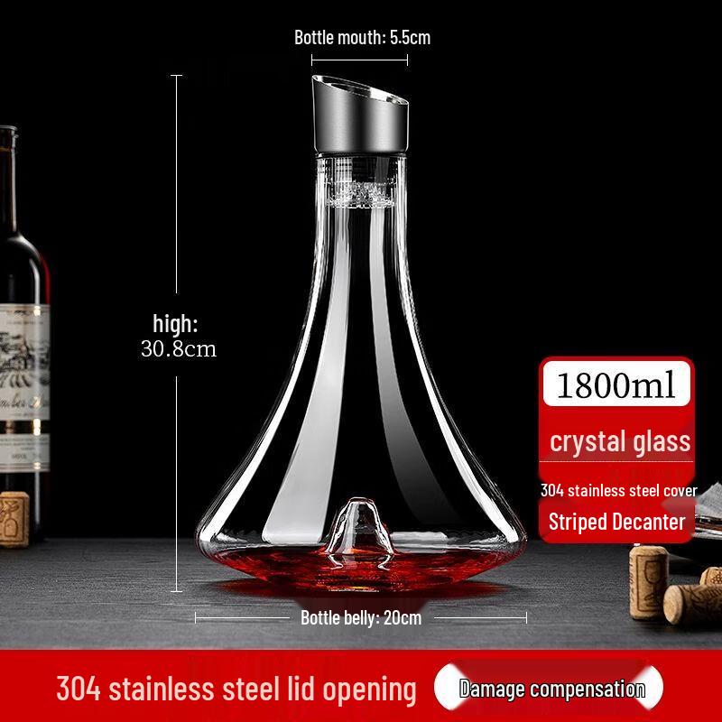 European Style Crystal Glass Red Wine Decanter