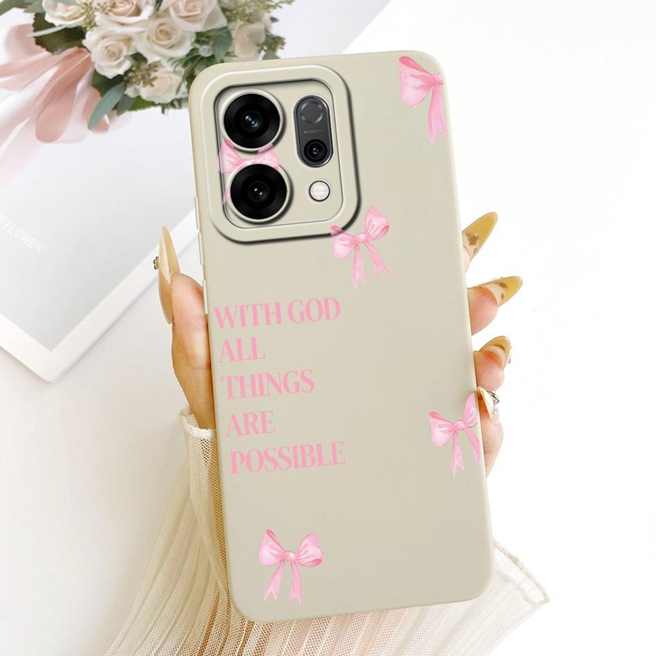 Cute Cartoon Phone Case For OPPO Reno 14 Cover Reno14 Pro Shockproof Silicone Funda Matte Bumper on OPPO Reno14Pro 5G Soft Shell