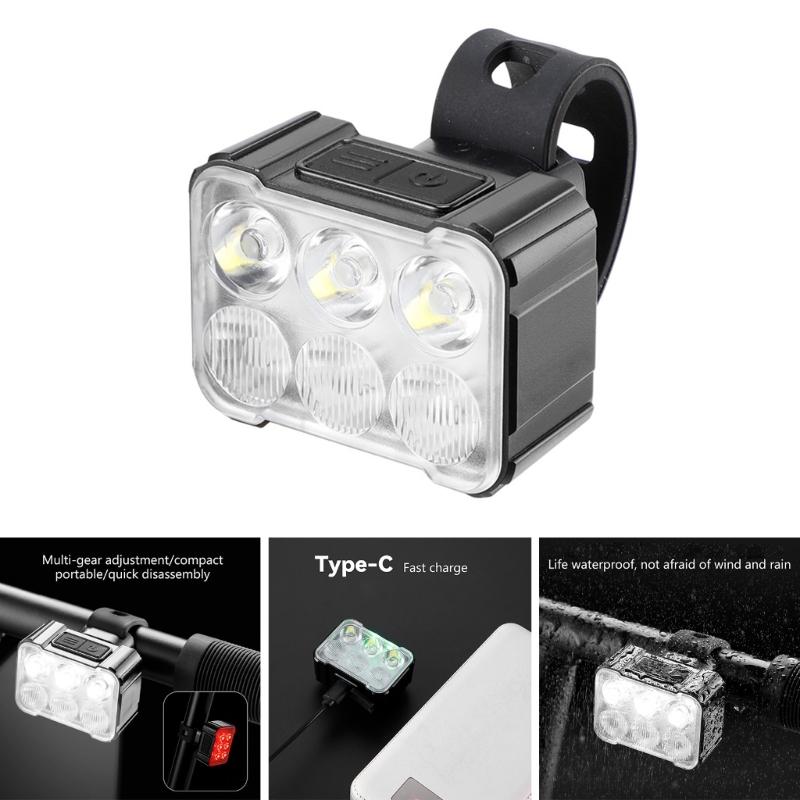Rechargeable Bicycles Bright Cycling Tail Light Large Wide-angle Design LED Bike Rear Tail Light Multi-Modes Bright
