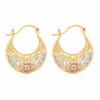 Europe and the United States are selling exquisite retro Madonna engraved earrings, creative hollow elegant women's earrings