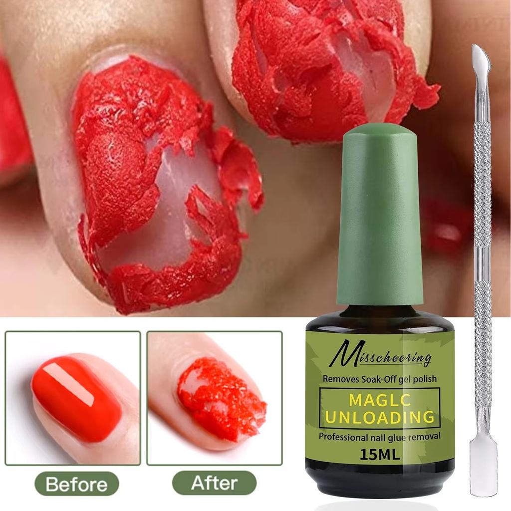 Xiaomi 1/2pcs/Set Nail Magic Remover With Remover Tool Quickly & Easily Remove Gel Nail Polish And Poly Nail Gel Without Harming Nails