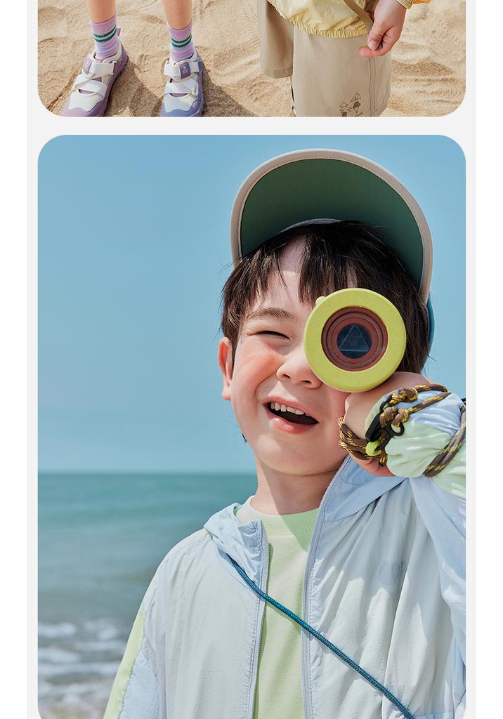 Mini Balabala Cool Sunscreen Clothes for Boys and Girls, Baby Lightweight Original Yarn Sunscreen Jacket