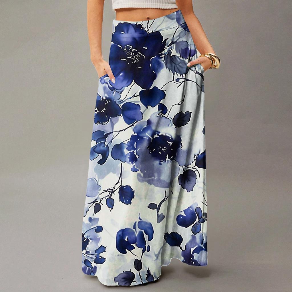 Women's Flowy Maxi Dress Regular Casual Summer Bohemian Skirt