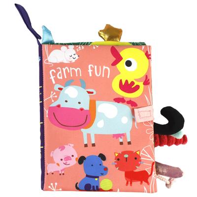 Babyspielzeug Weiches 3D Stoffbuch Erstes Buch Montessori Säugling Frühe Farbe Kognitive Lernspielzeuge Erlernen grundlegender Lebenskompetenzen Spielzeuge