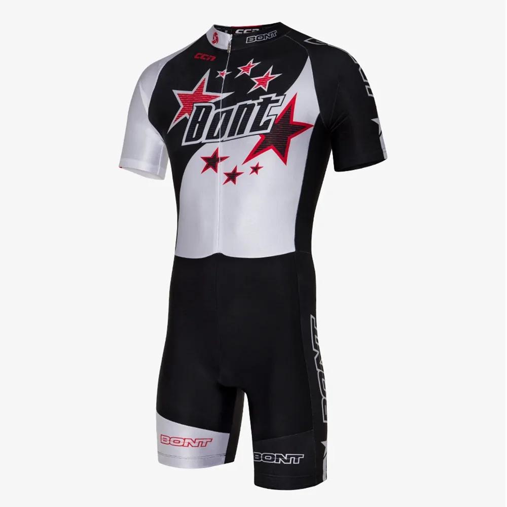 BONT Racing Skinsuit Men’s Speed Inline Roller Skate Skinsuit Fast Skating Triathlon Clothing Ciclismo Skating Jumpsuit Cycling