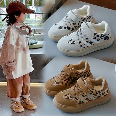 Scarpe da Bambina Stampa Leopardo Primavera e Autunno Scarpe da Allenamento Tedesche per Bambini Scarpe Morbide da Bebè per Bambini Scarpe Sportive