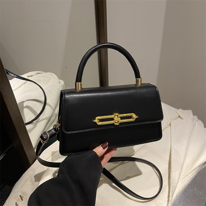 Fresh and Sweet Girl's Women's Bag Personalized Winter Fashion Shoulder Messenger Bag Simple New Small Square Bag