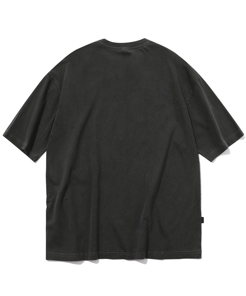 CPGN STUDIO Honey Teddy Pigment Short Sleeve T-Shirt Smoke Black