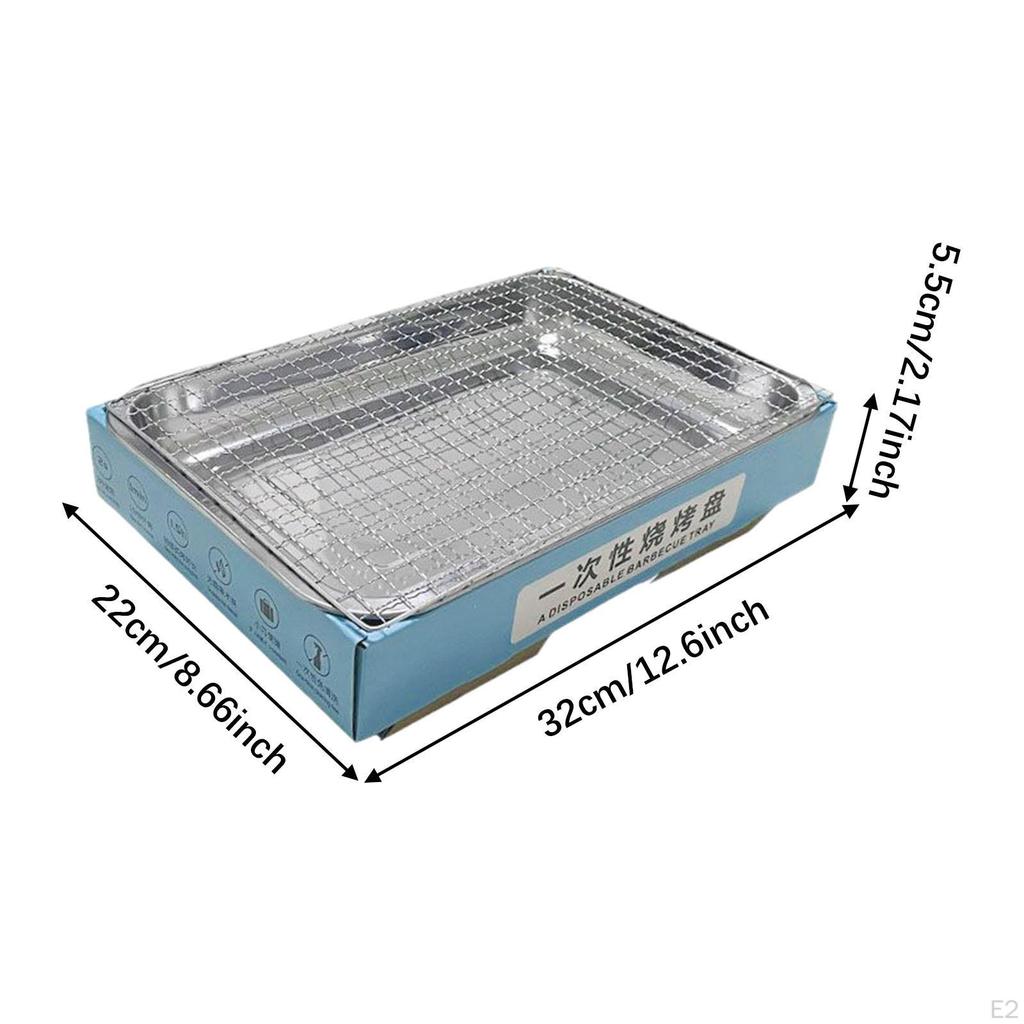 Small Disposable Grill Camping Charcoal Supplies Equipment Grilling Barbecues for Outdoor