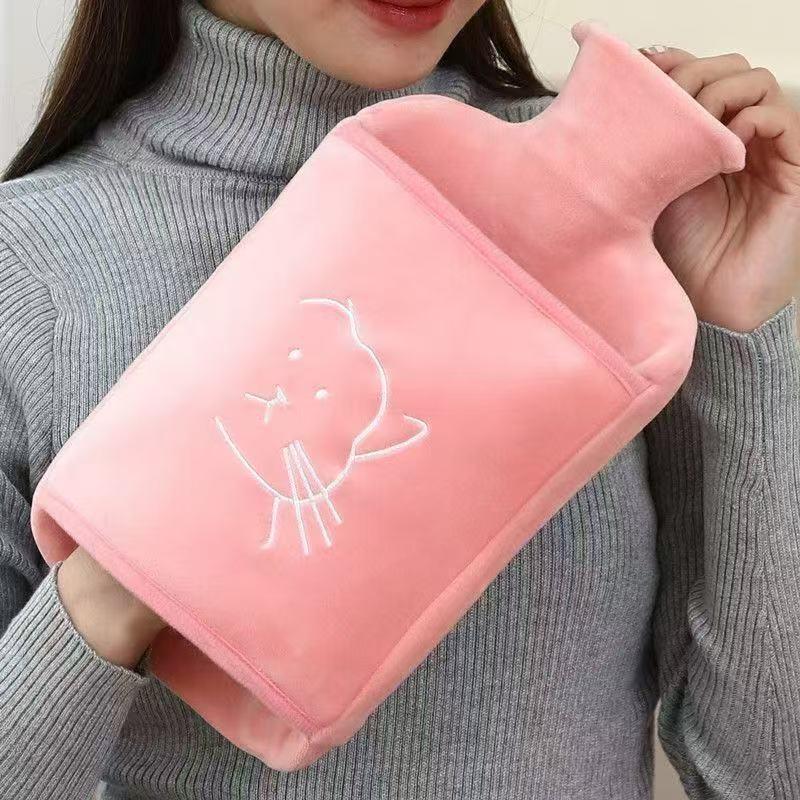 

Thickened Explosion-Proof Plush Hot Water Bag - Warm Belly & Hand Warmer for Girls OPP Bag