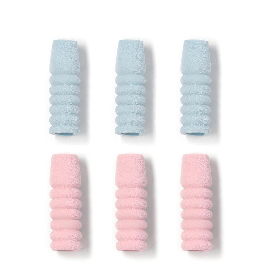 6Pcs Manicure Nipper Non-slip Handle Grip Cover, Soft Sponge Pen Holder Wrap, Sweat-proof Hand Protector for Nail Art Tools