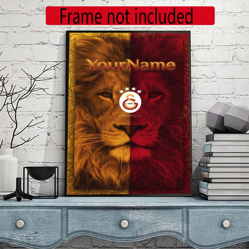 Galatasaray Customize Text Diamond Painting Round Diamond Mosaic Suitable For Beginners Diamond Painting Rhinestones Gift Frameless