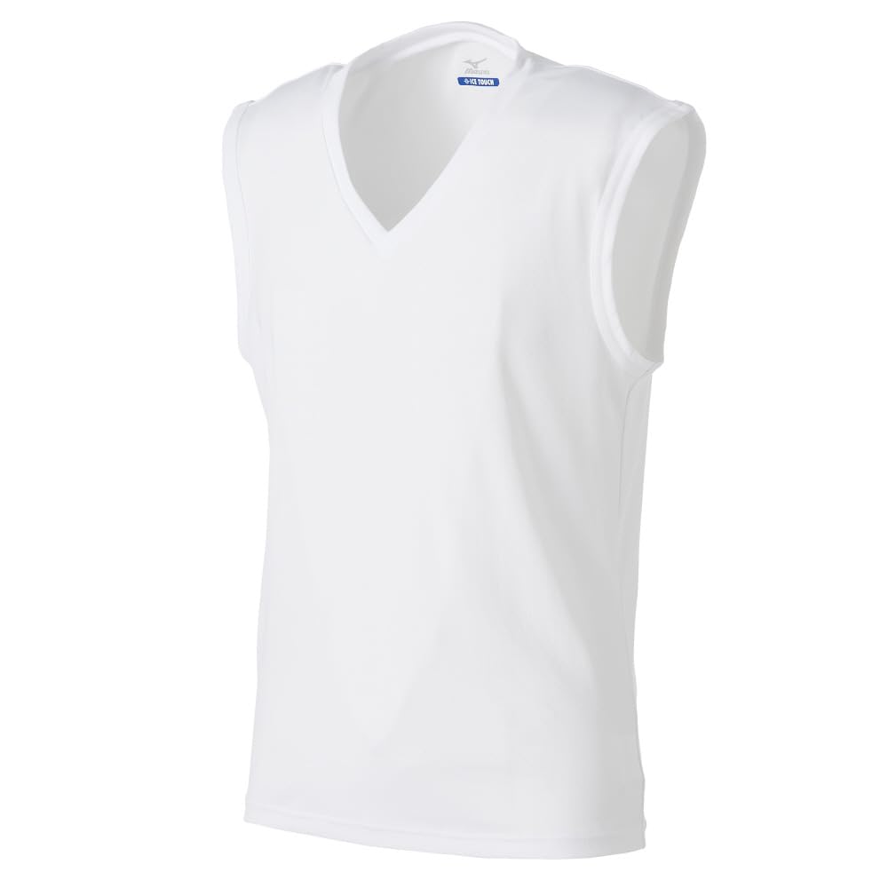 

Текущая модель Mizuno Premier Cool Inner Ice Touch охлаждающая без рукавов LL [Mizuno] футболка с V-образным вырезом, ощущение, C2JAC113, мужская, белая, белый