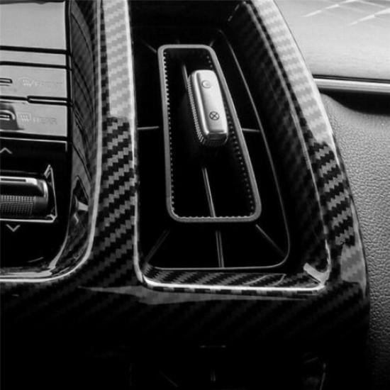 Carbon Fiber Center Air Outlet Vent Cover Trim For KIA Sorento 2021 2022 2023