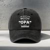 OPA Geometrischer Buchstabenaufdruck Mode Baseballkappe Outdoor Angeln Lässig Urlaub Papa Hut