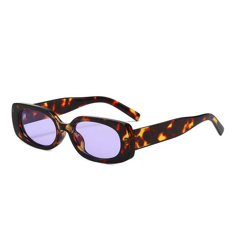 

Modern Geometric Square Sunglasses With Pc Frame And Gray Lenses For Men And Women Purple