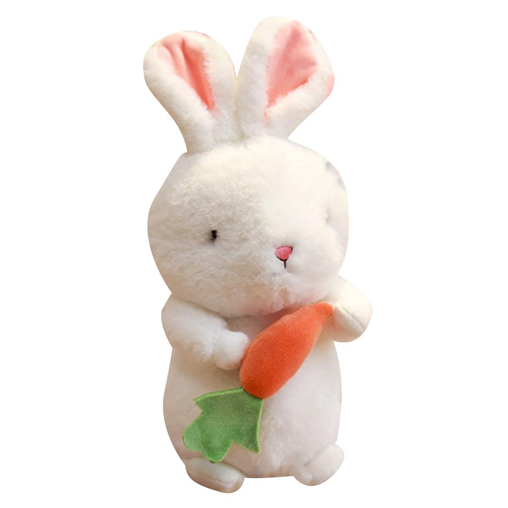 Carrot Rabbit Plushy With Q Version Cuddly Animal Toys Sleeping Pillow Toy