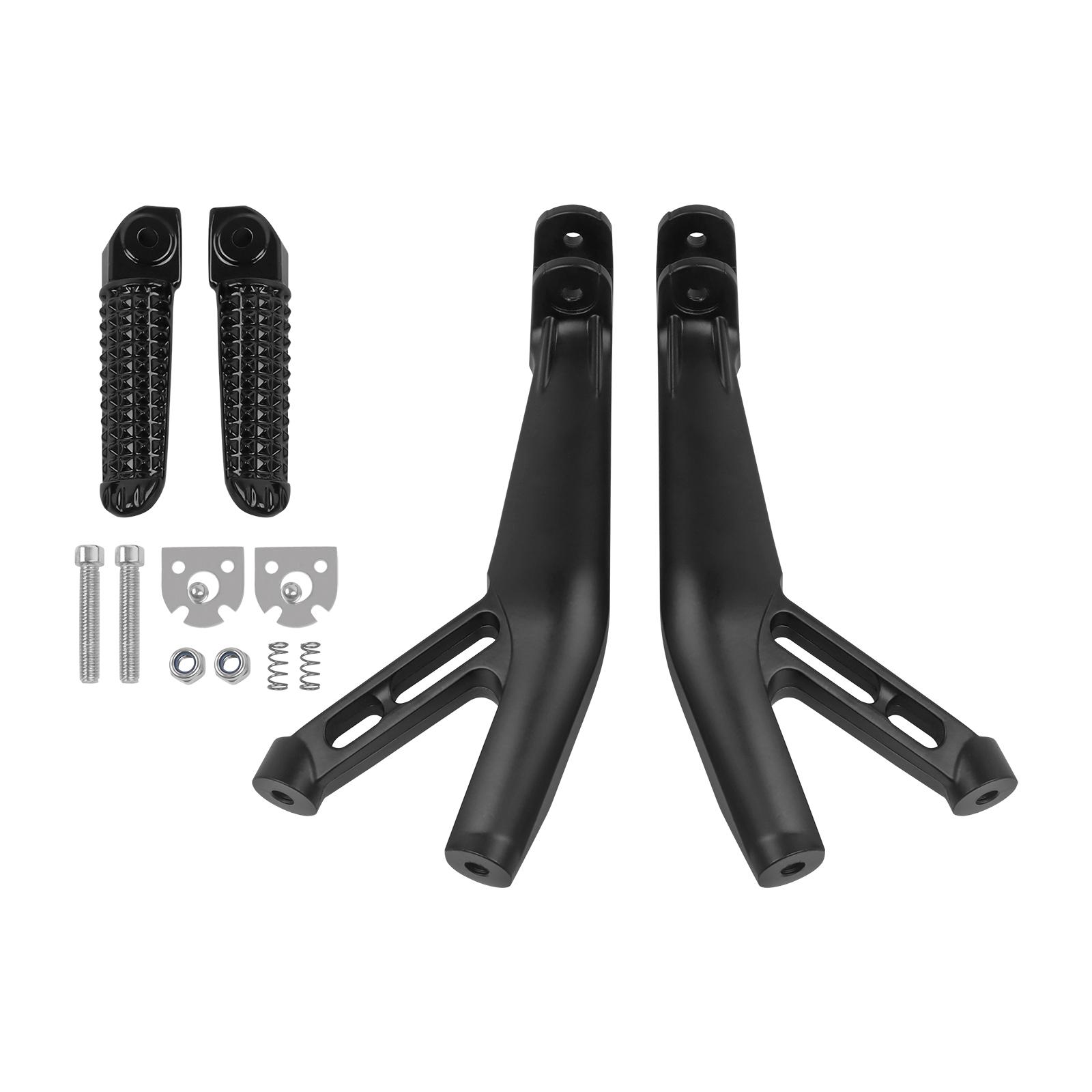 YZF-R7 Rear Passenger Footrest Foot Pegs Bracket Pedal Set For Yamaha YZF R1 YZF-R1 R1S R1M YZFR1 2015-2025 YZF-R6 2017-2025 чёрный