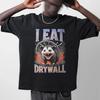 Funny Opossum TShirt I Eat Drywall Meme Sarcastic Graphic Tee Summer Mens and Womens Loose and Breathable Tshirt Top