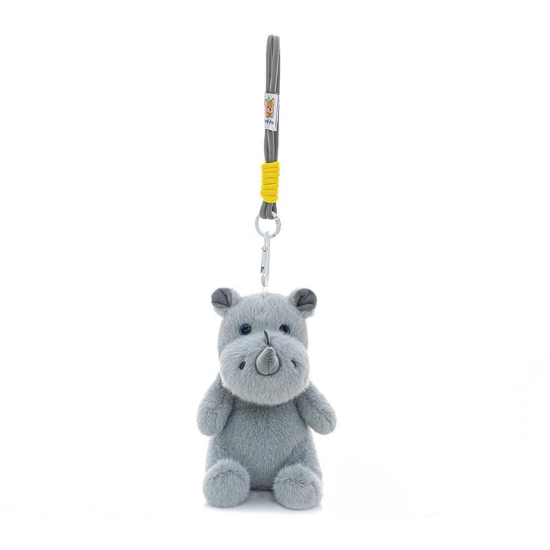 Rhino Toy Plush Soft Short Children Collectors Decoration Festival Doll Gift