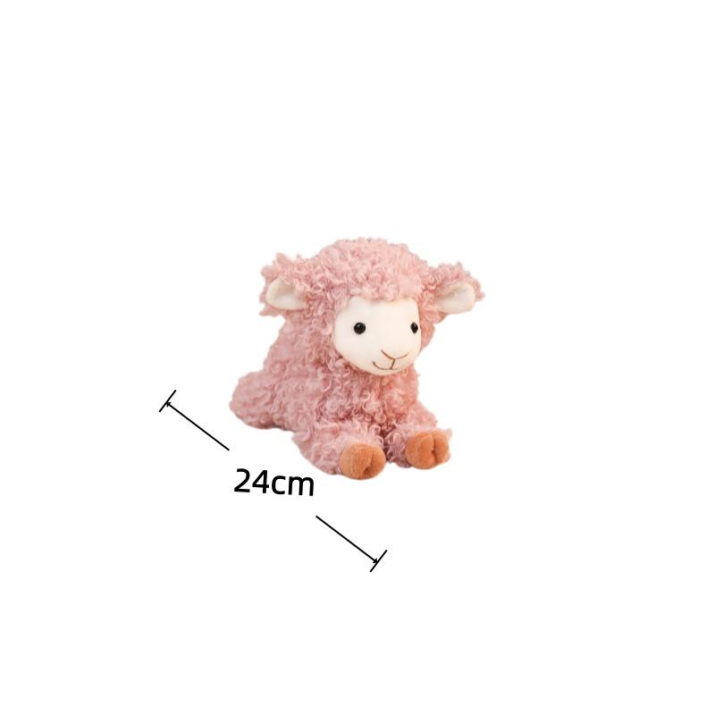 Cute Lamb Plush Toy Simulation Sheep Stuffed Doll Soft Kids Accompany Toys Adorably Room Decor Toys Exquisite Birthday Gifts