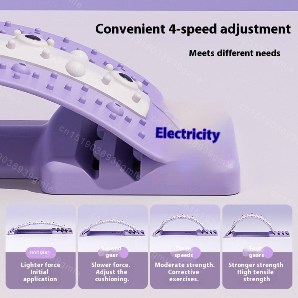 Back Stretcher Adjustable Height Massager for Waist Neck Fitness Lumbar Cervical Spine Cervical Spine Support Massager Equipment