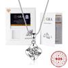 Mode S925 Sterling Silber D VVS Moissanite Halskette Weibliche Einfache Ball Perle Schlüsselbein Kette Für Freundin Valentinstag Geschenk
