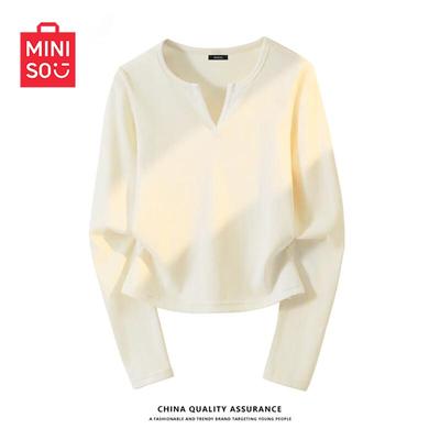 Women's V-Neck Long Sleeve Slim Fit T-Shirt