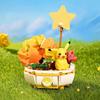Keeppley  Building Block Pikachu Charmander Squirtle Model Toy HomeDecoration Plant Potted Flower Brick  Toy Child Gift